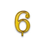 100 Numeri 6 oro per torta