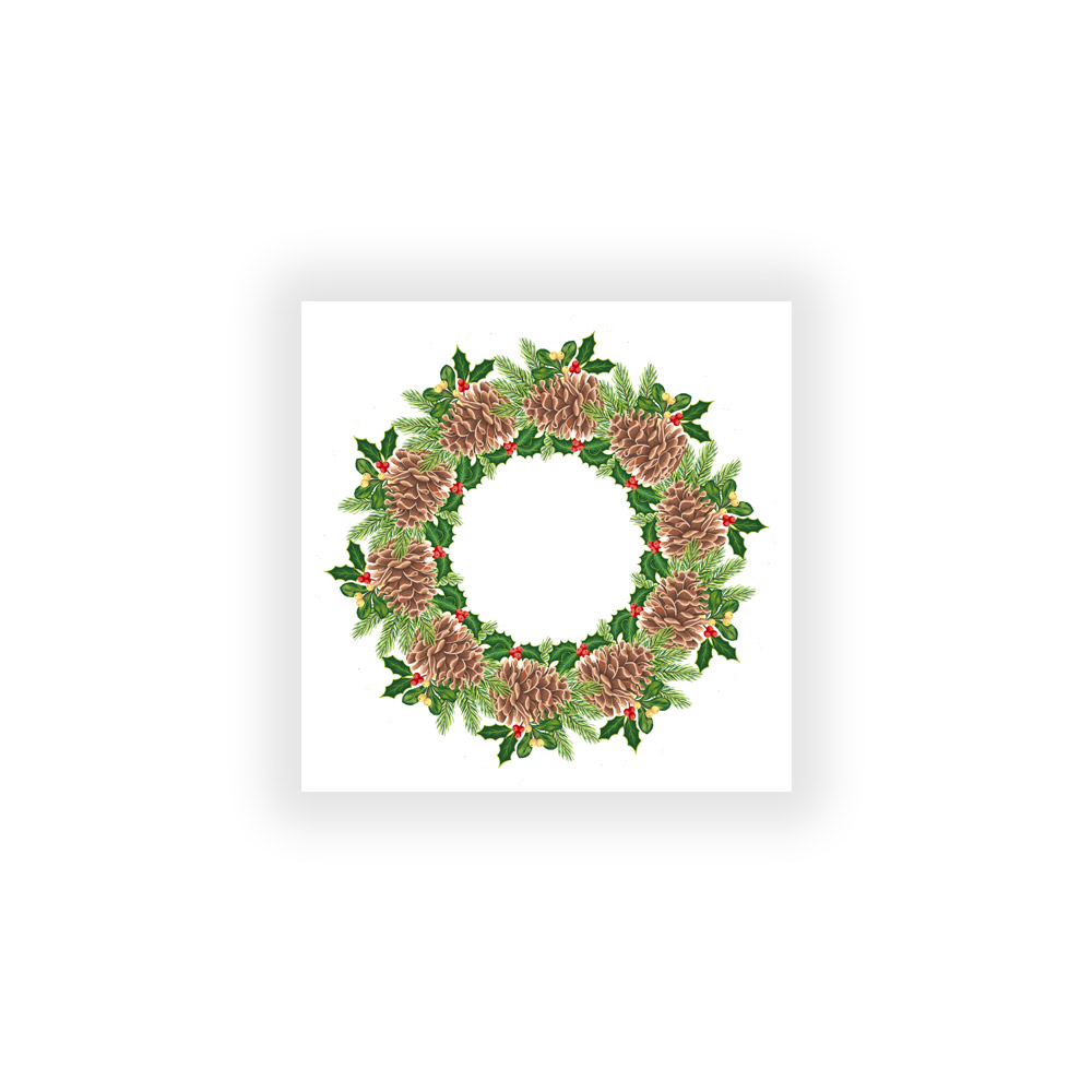 F88457200 50 Tovaglioli Airlaid 40x40 Winterland - immagine 1